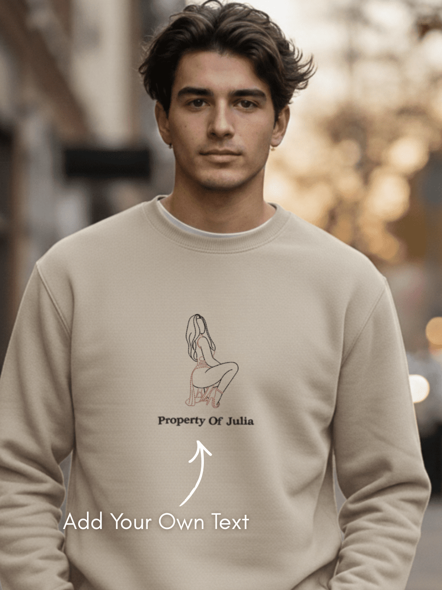 Spicy Custom Embroidered Photo Sweatshirt - Soulmate Customs