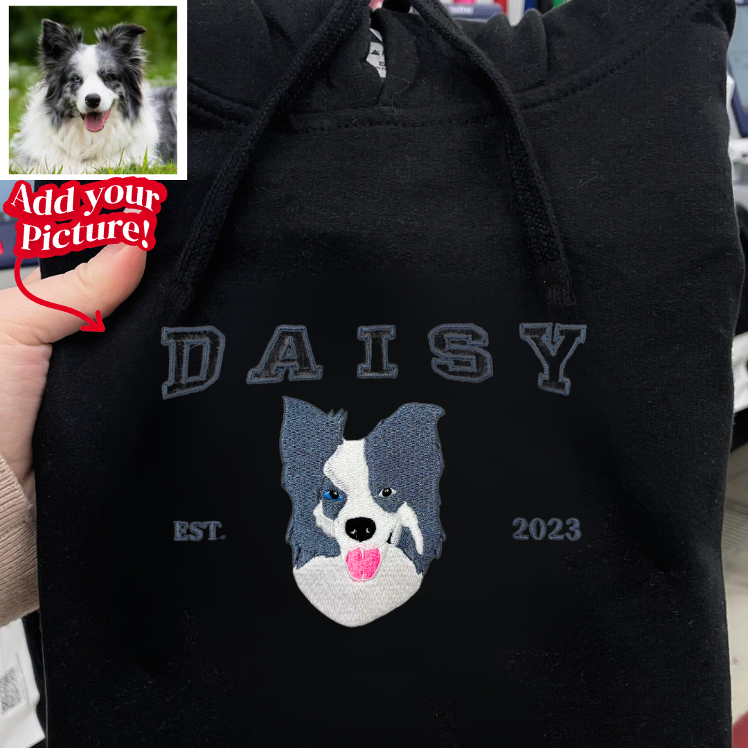 Embroidered Pet Template Hoodie