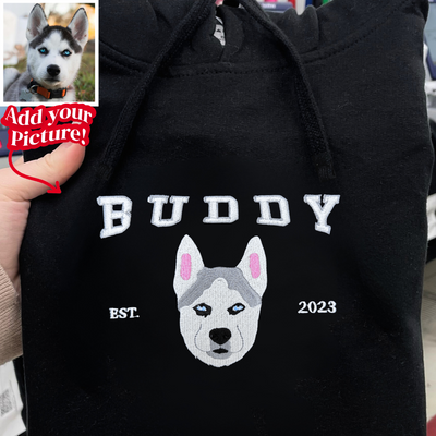 Embroidered Pet Template Hoodie