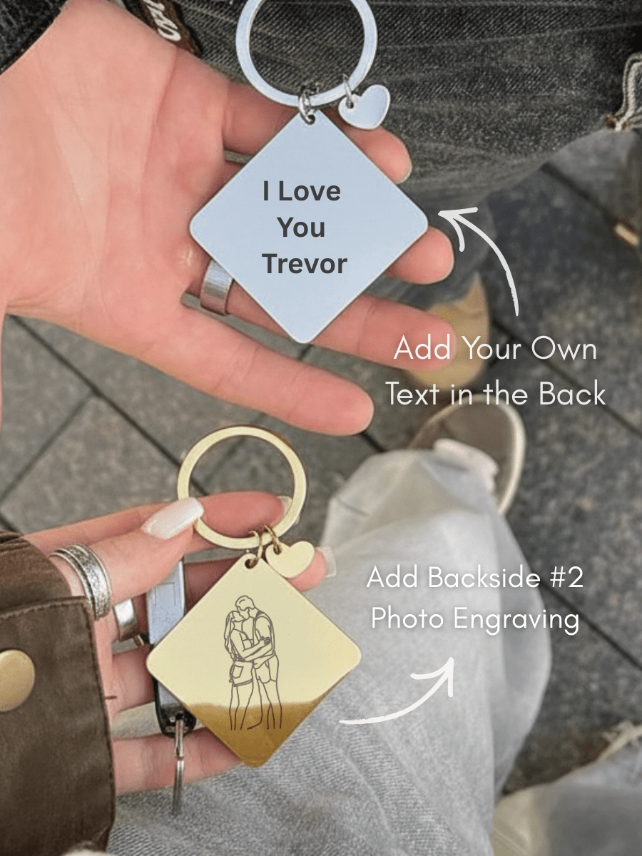 Soulmate Custom Engraved Photo Keychain - Soulmate Customs