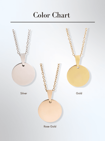 Spicy Custom Engraved Photo Circle Necklace - Soulmate Customs