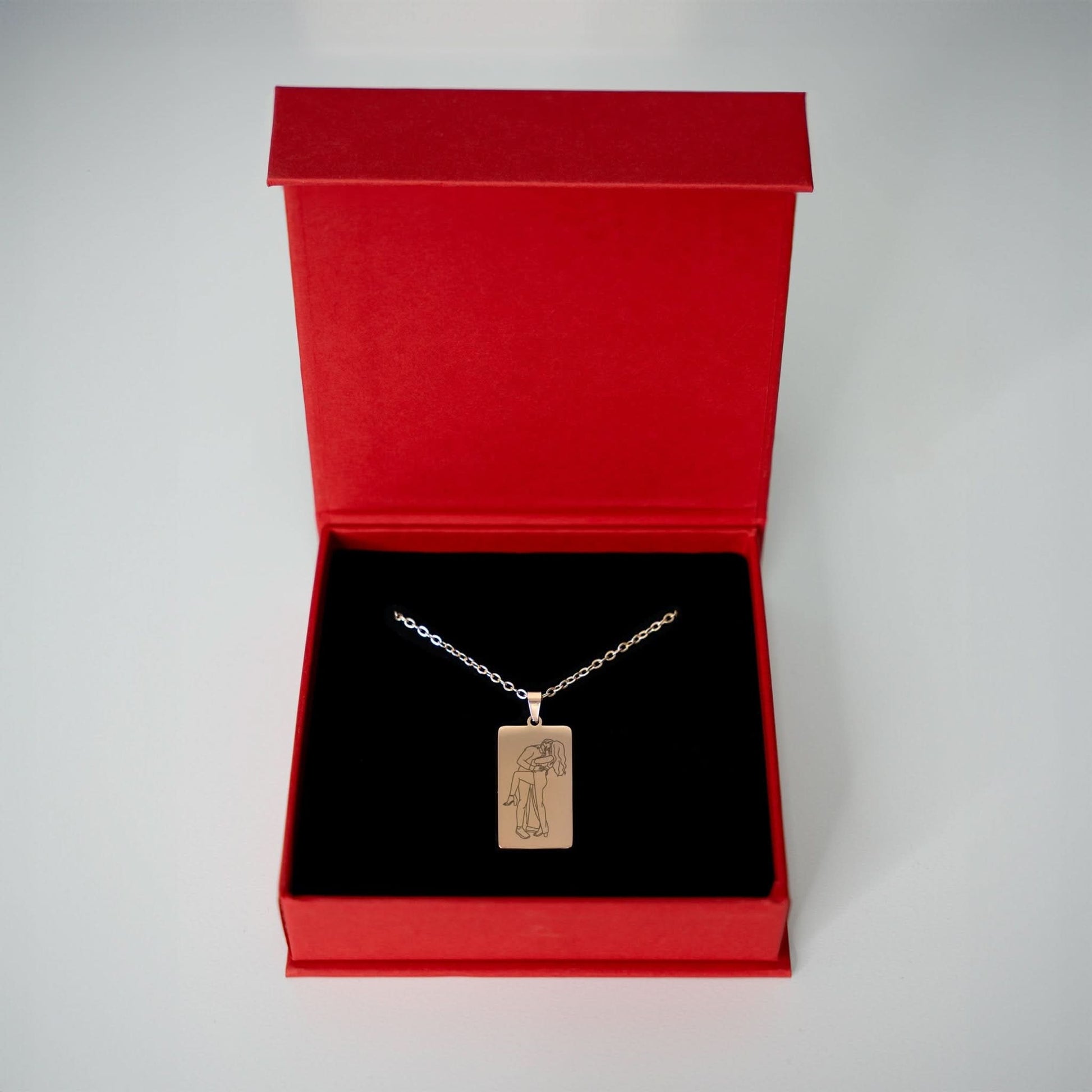 Custom Soulmate© Tag Outline Necklace - Soulmate Customs