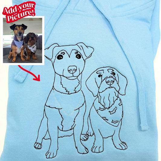 Embroidered Pet Hoodie - Soulmate Customs© - Soulmate Customs
