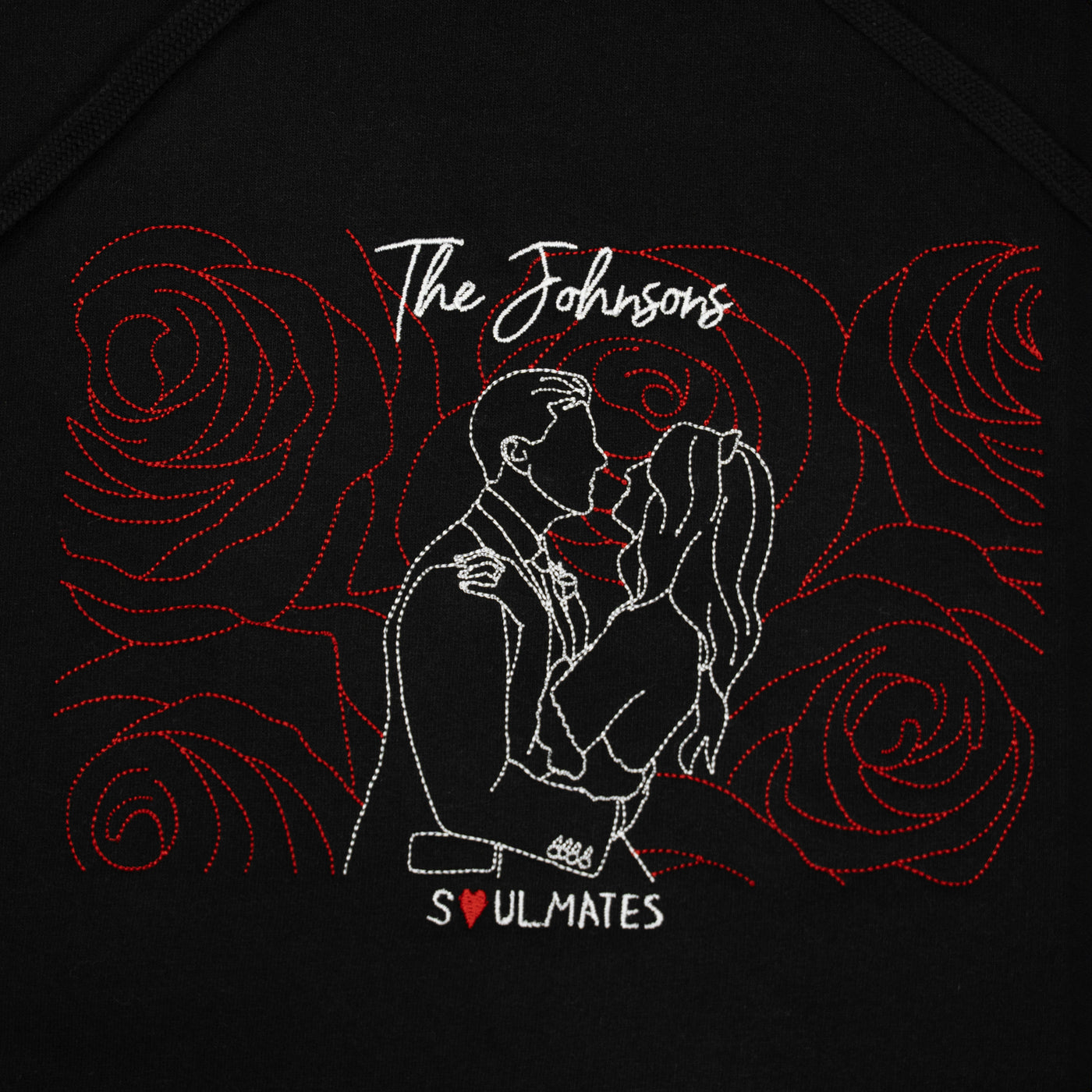 Couple embroidery "The Johnsons"