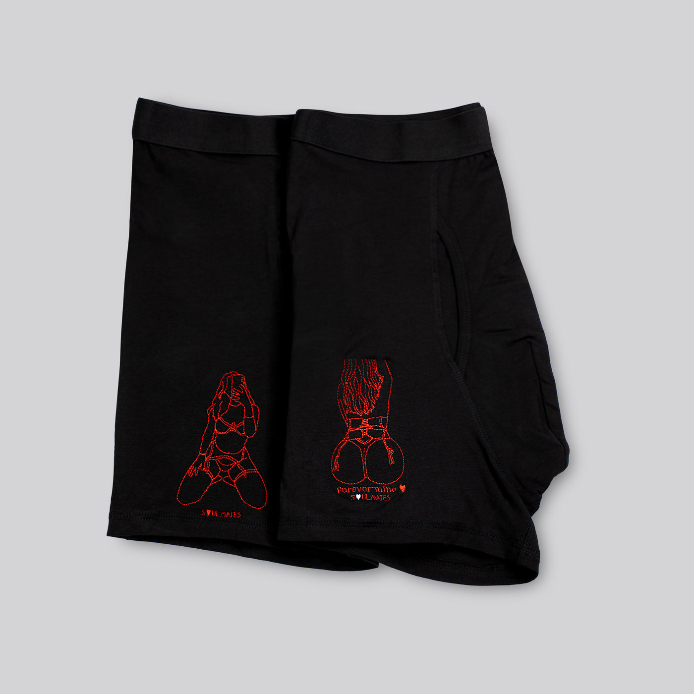 Embroidered Soulmate© Men's Underwear Boxers