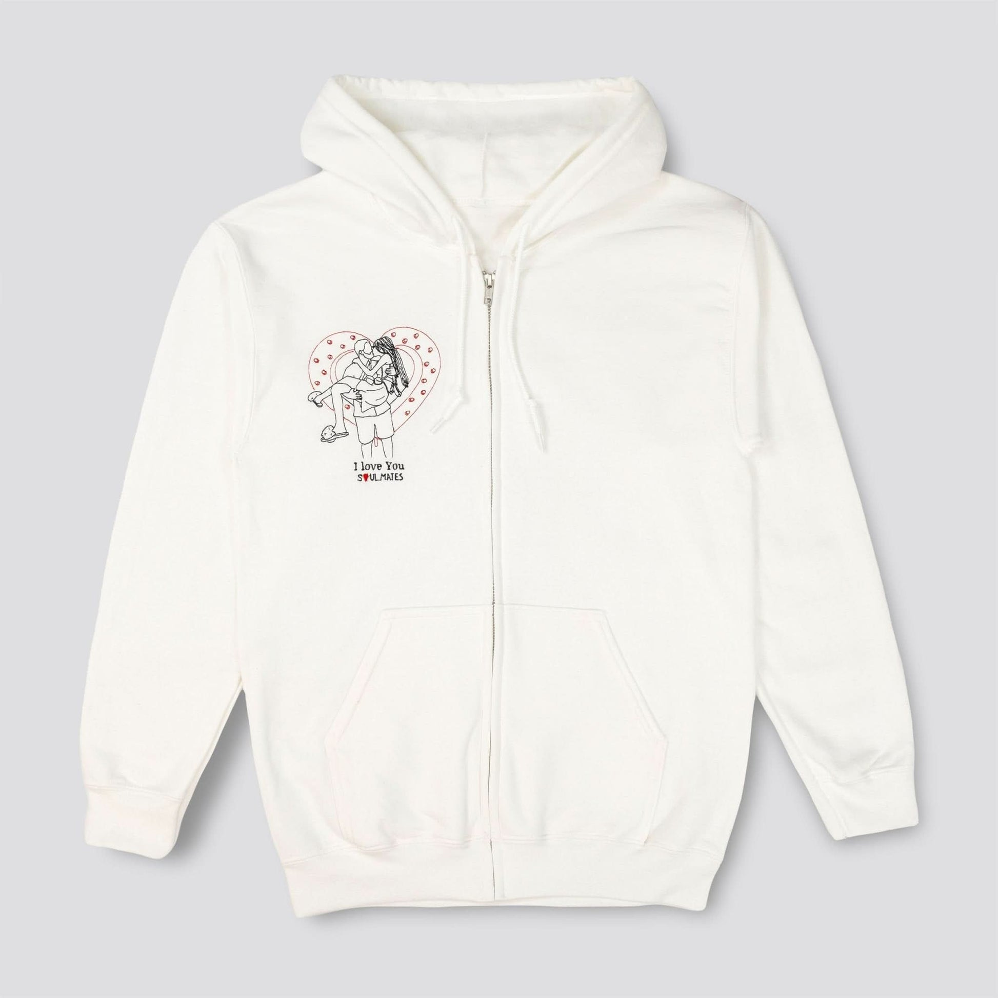 Embroidered Soulmate© Zip - Up Hoodie - Soulmate Customs