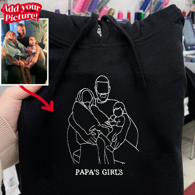Embroidered Father's Day Hoodie