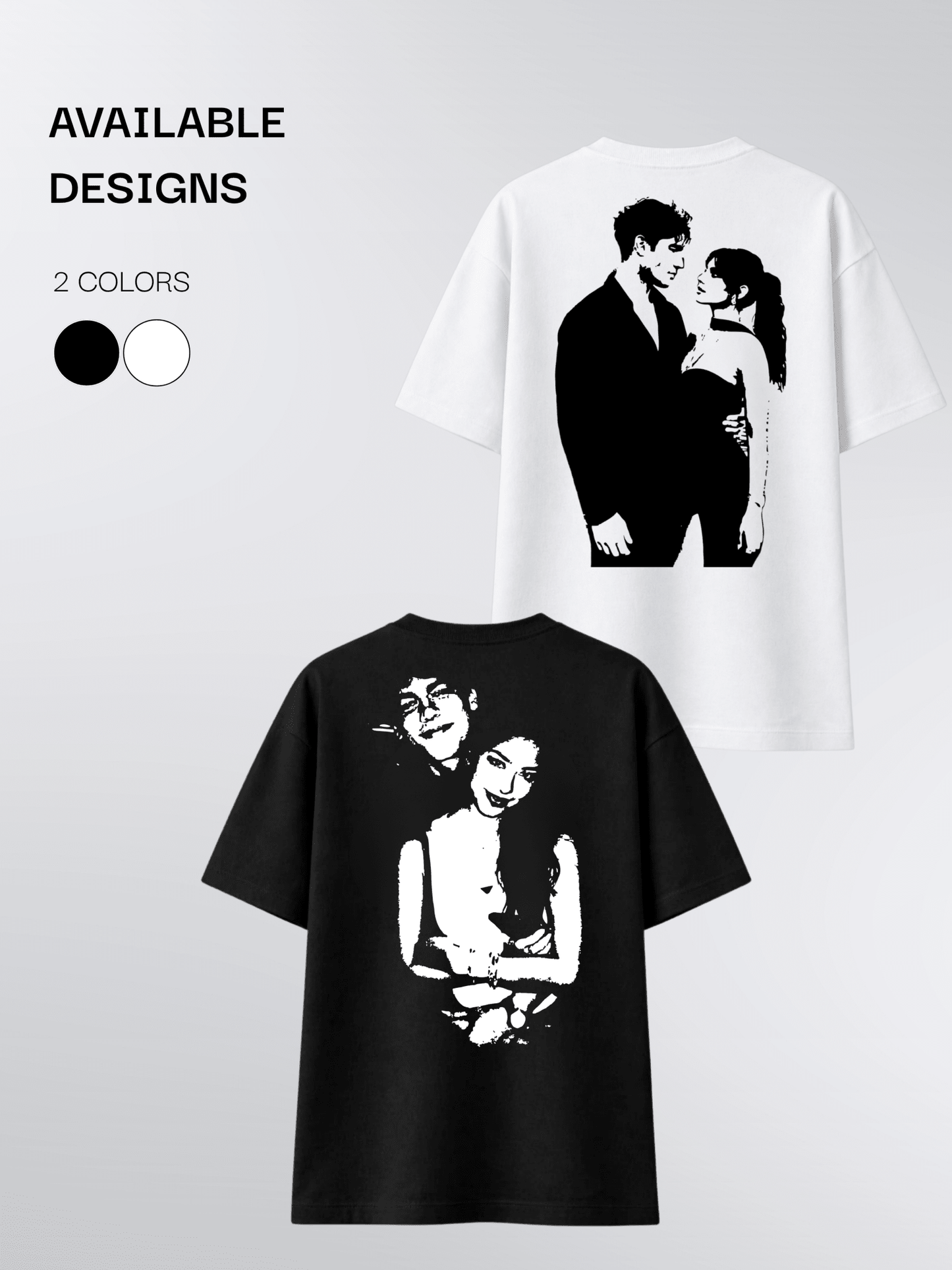 Couple Silhouette Custom Photo Shirt - Soulmate Customs