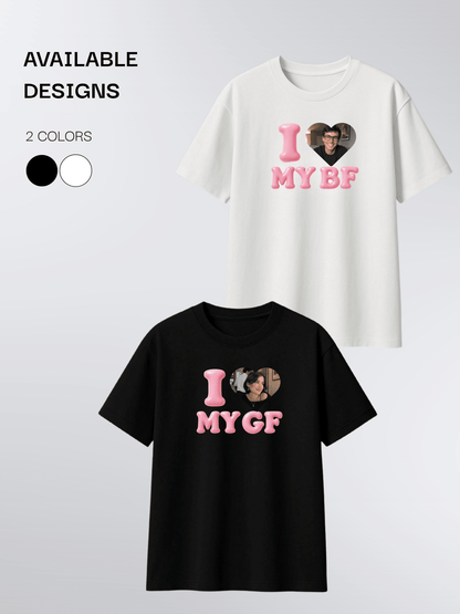I Love My BF/GF Custom Photo Shirt - Soulmate Customs