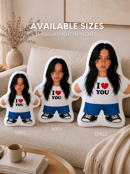 I Love You Photo Pillow - Soulmate Customs