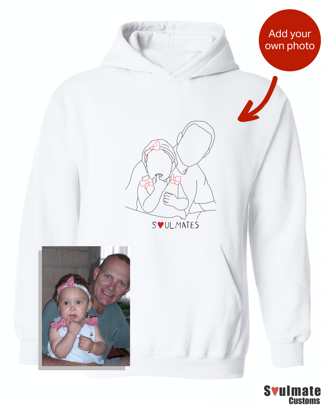 Custom Soulmate© Embroidery Children Hoodie - Soulmate Customs