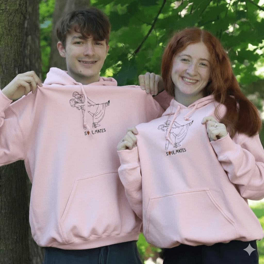 Custom Embroidered Photo Hoodie Final Sale - Soulmate Customs