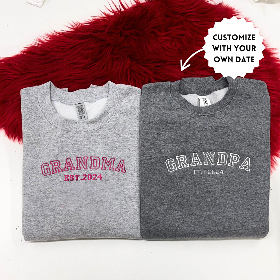 Custom Grandma + Grandpa Sweatshirt