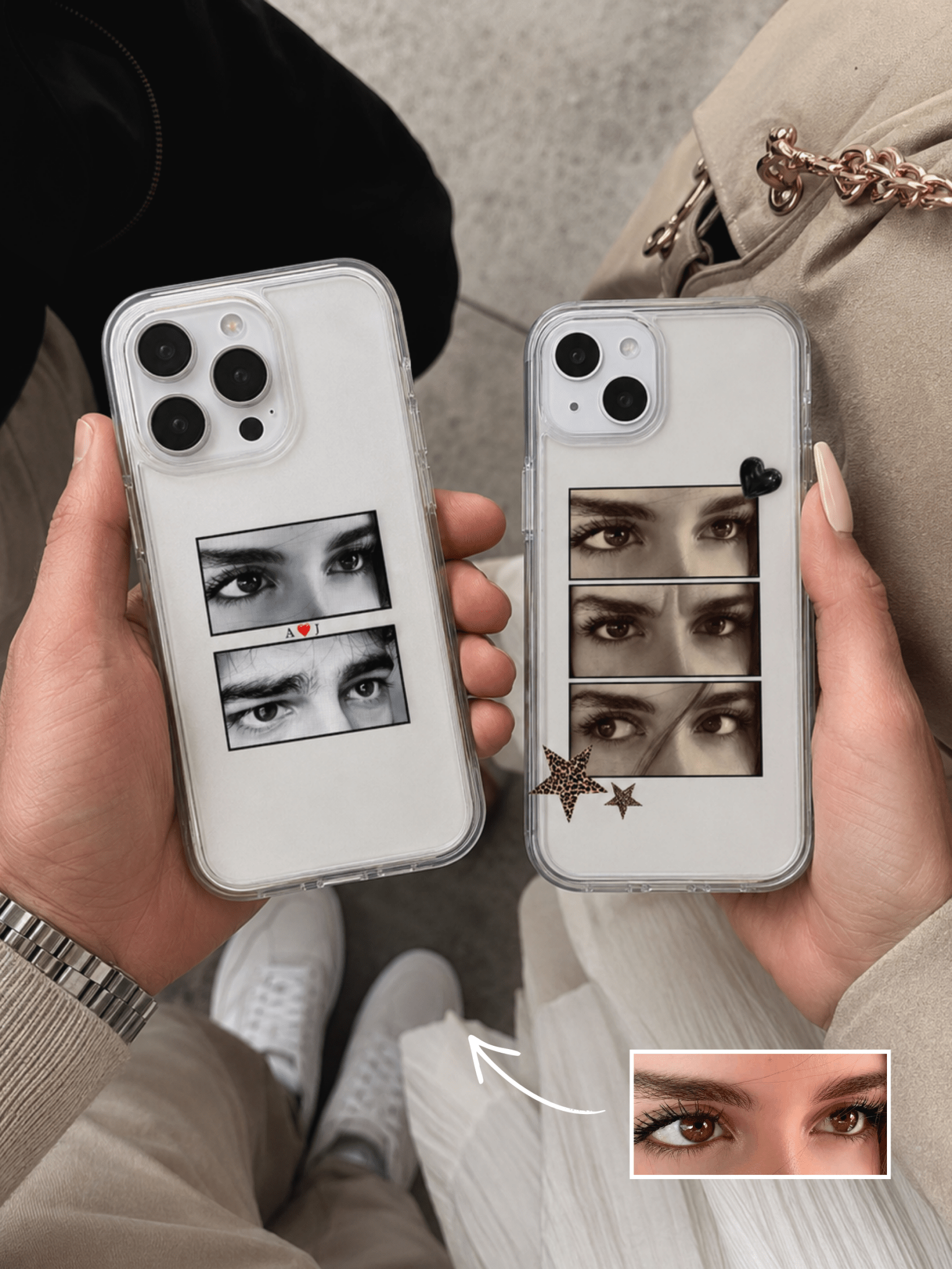 Custom Eye Collage Phone Case - Soulmate Customs
