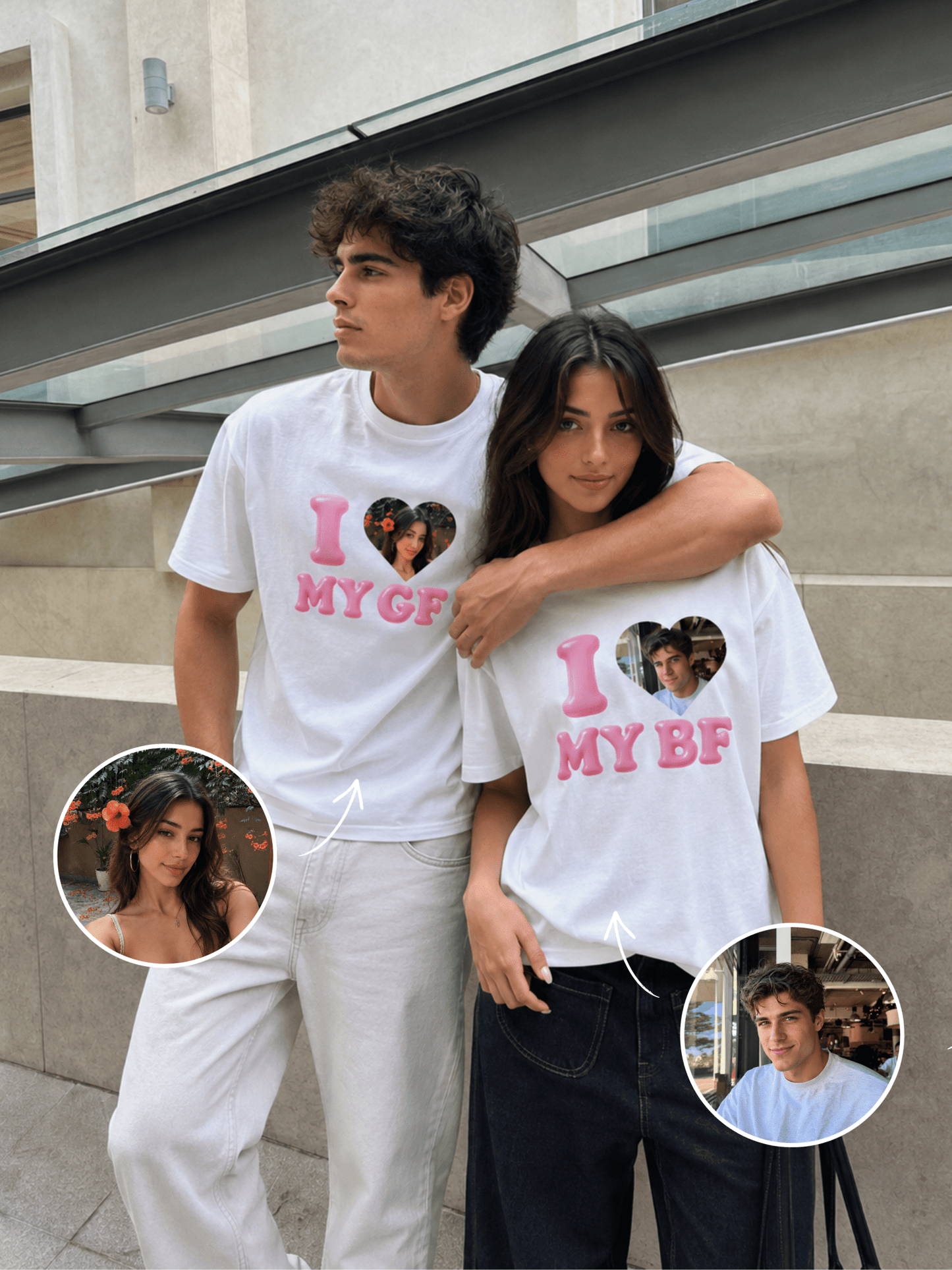 I Love My BF/GF Custom Photo Shirt - Soulmate Customs