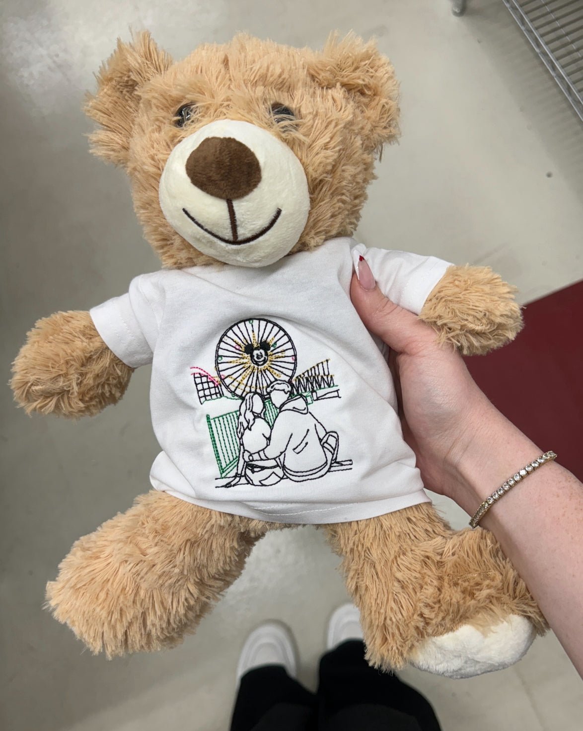 Custom Outline Embroidery Teddy Bear - Soulmate Customs