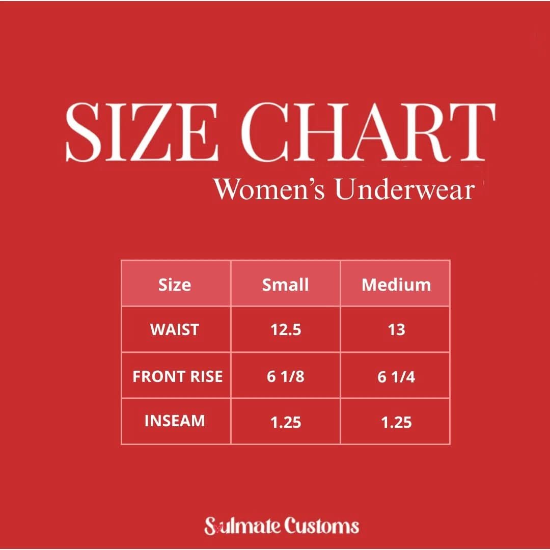 Embroidered Soulmate© Women's Underwear - Soulmate Customs