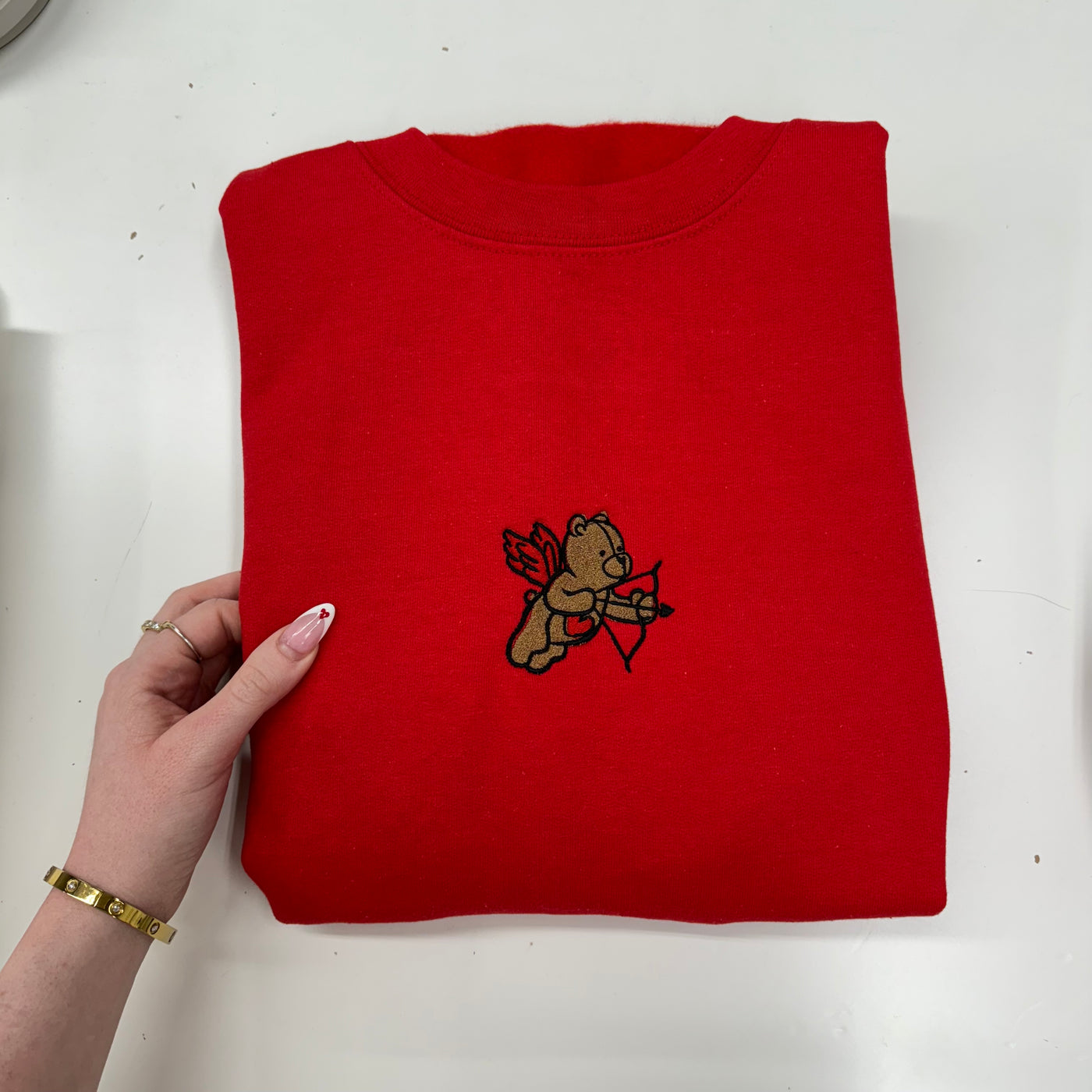 Valentine's Day Bear Sweatshirt Red