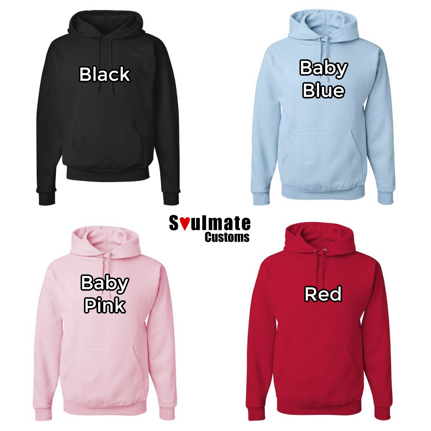 Personalized Hoodie anniversary gift embroidered Custom