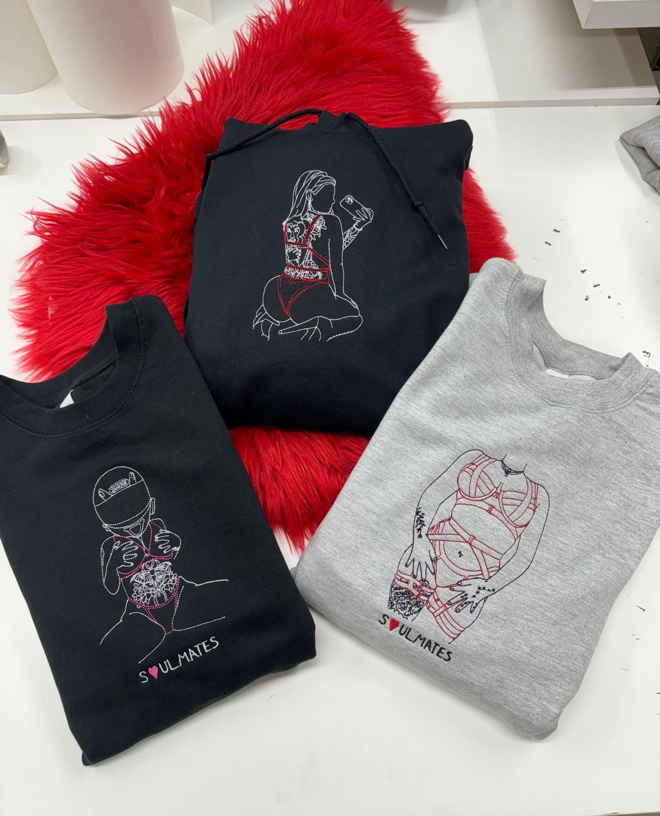 Embroidered Spicy Custom Outline - Soulmate Customs