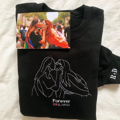Embroidered Soulmate© Sweatshirt - Soulmate Customs