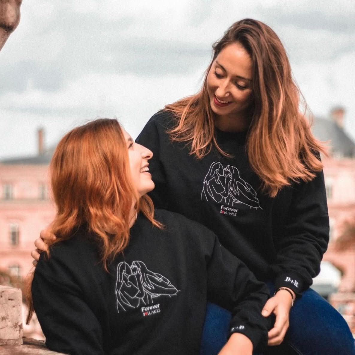 Embroidered Soulmate© Sweatshirt - Soulmate Customs