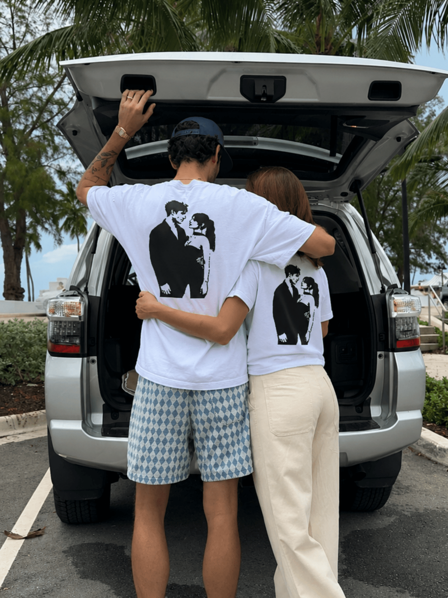 Couple Silhouette Custom Photo Shirt - Soulmate Customs