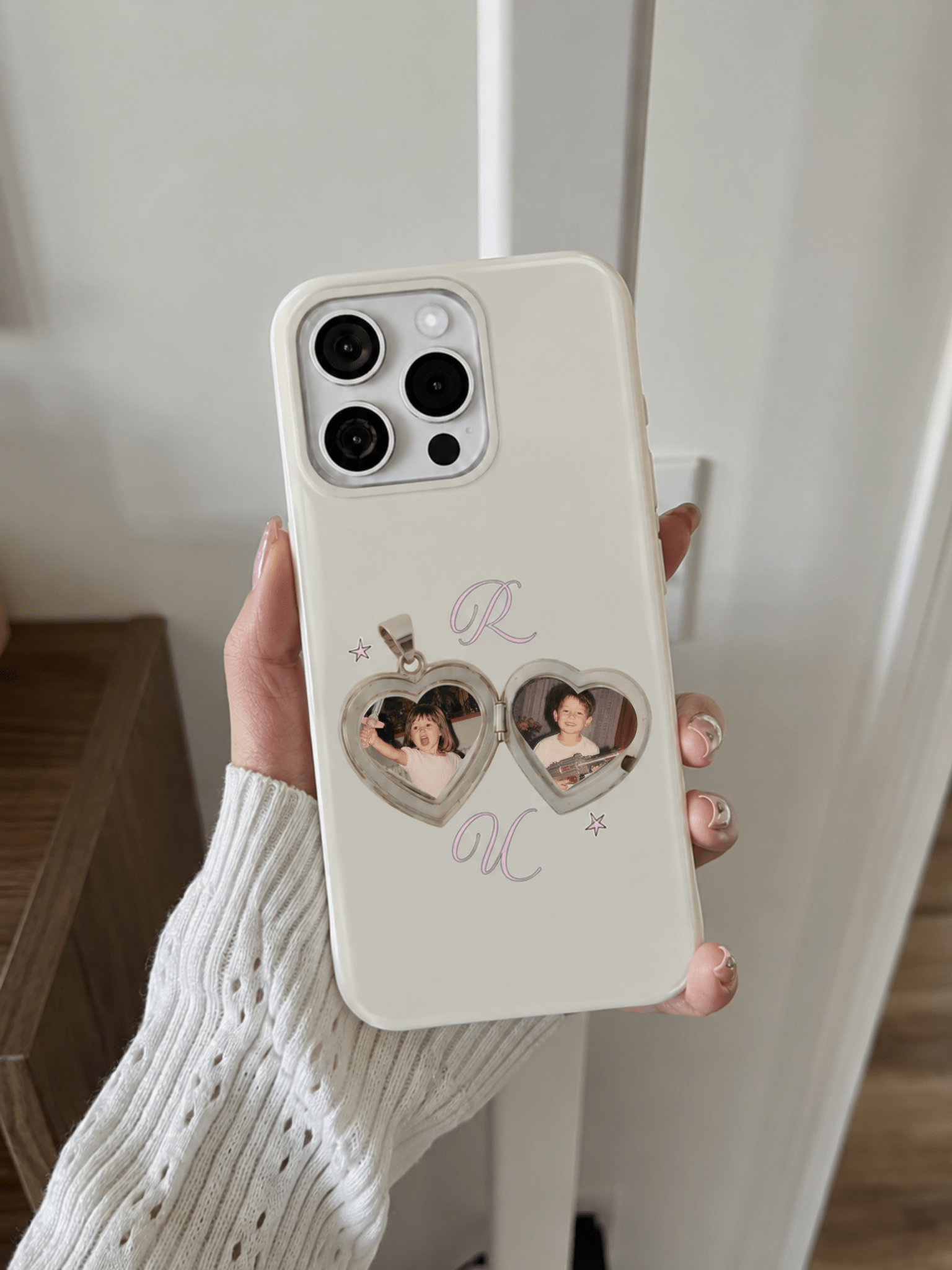 Personalized Couple Photo Heart Locket Phone Case - Soulmate Customs