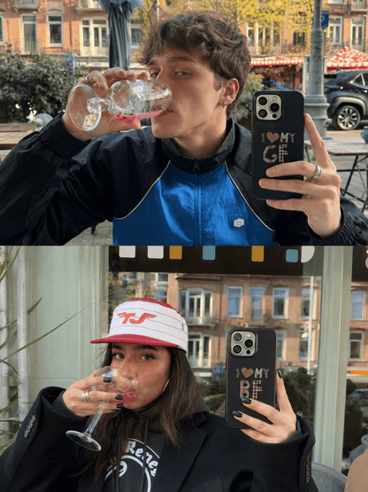 I Love My BF/GF Couple Phone Case - Soulmate Customs