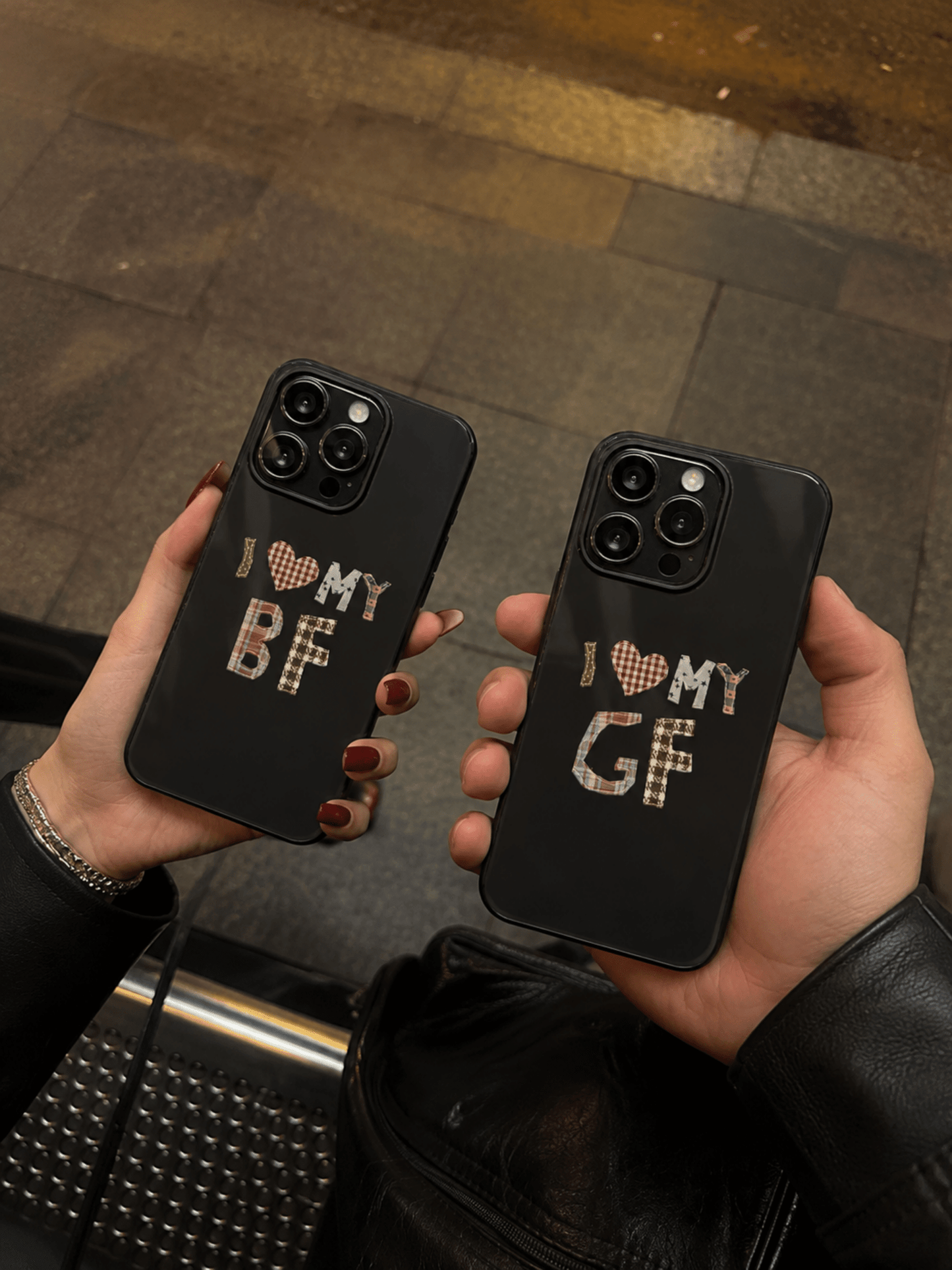 I Love My BF/GF Couple Phone Case - Soulmate Customs
