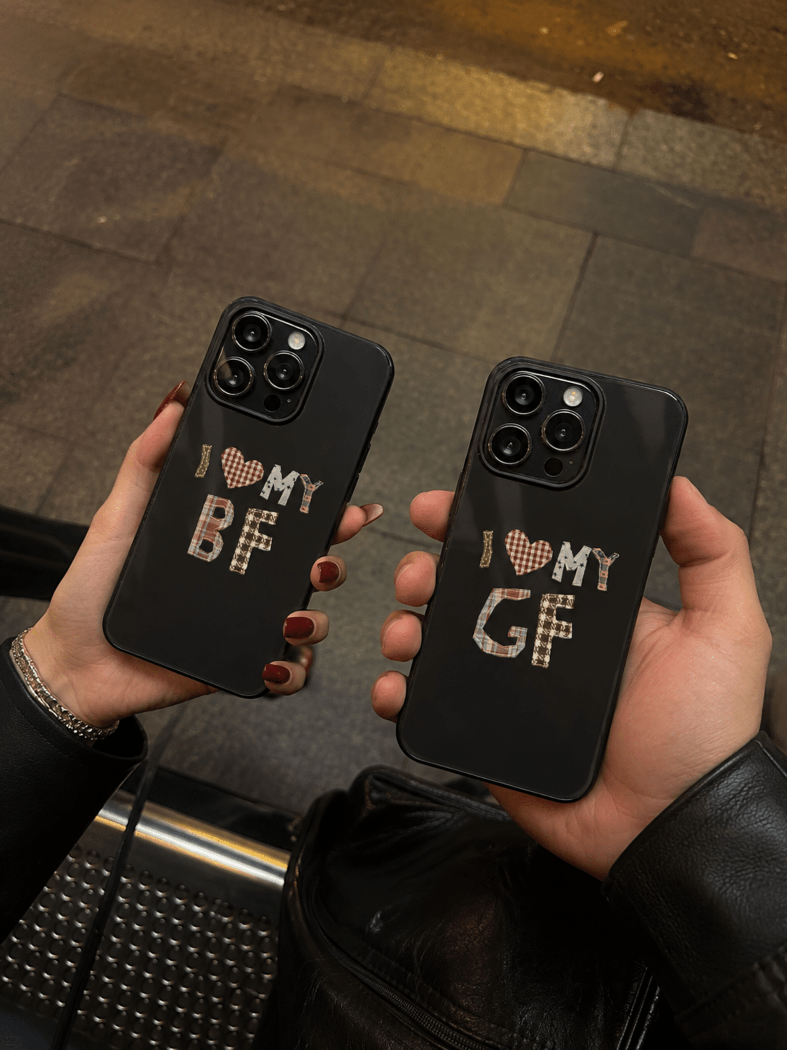 I Love My BF/GF Couple Phone Case - Soulmate Customs