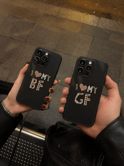 I Love My BF/GF Couple Phone Case - Soulmate Customs