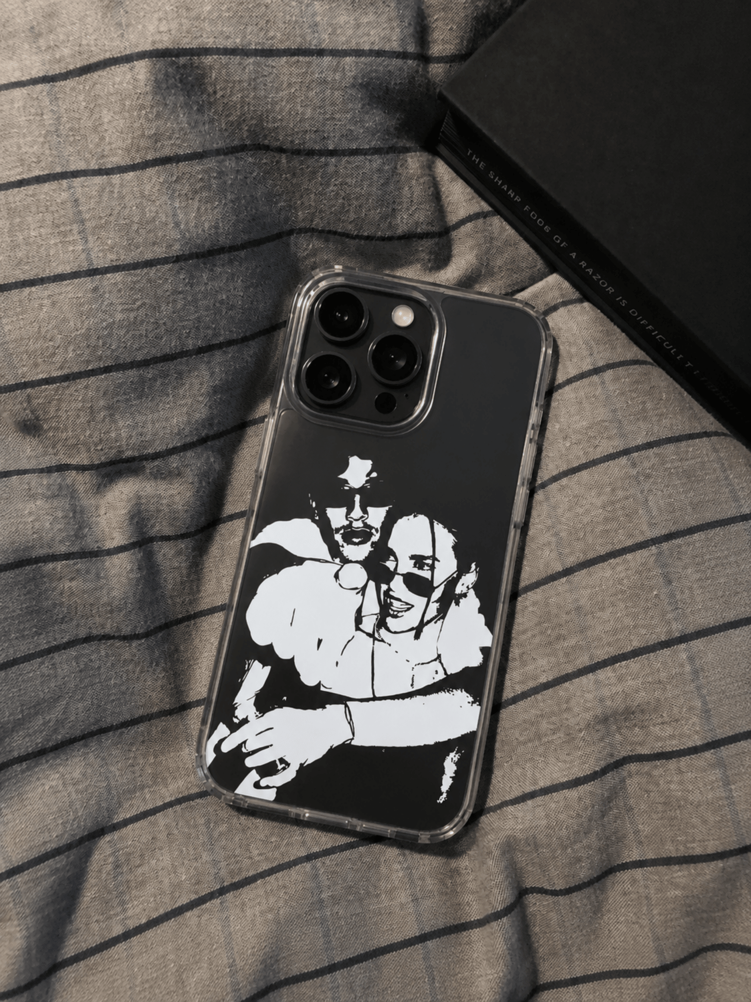 Personalized Couple Silhouette Phone Case - Soulmate Customs