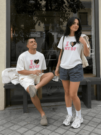 I Love My BF/GF Custom Photo Shirt - Soulmate Customs