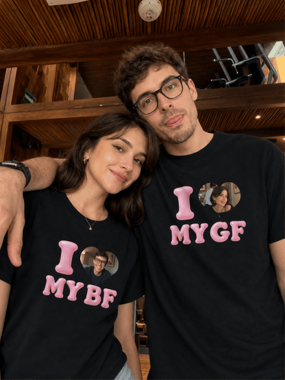 I Love My BF/GF Custom Photo Shirt - Soulmate Customs