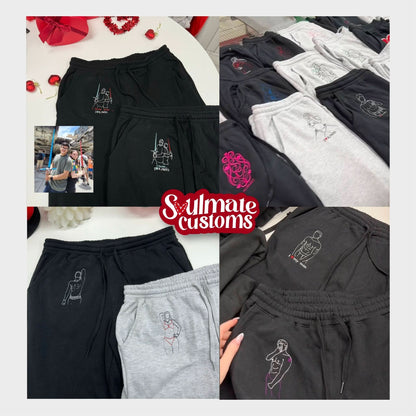 Custom Soulmate© Embroidery Sweatpants - Soulmate Customs