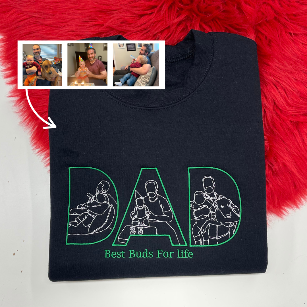 DAD Custom Photo Hoodie - 3 Photo Design