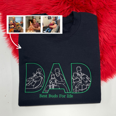 DAD Custom Photo Hoodie - 3 Photo Design