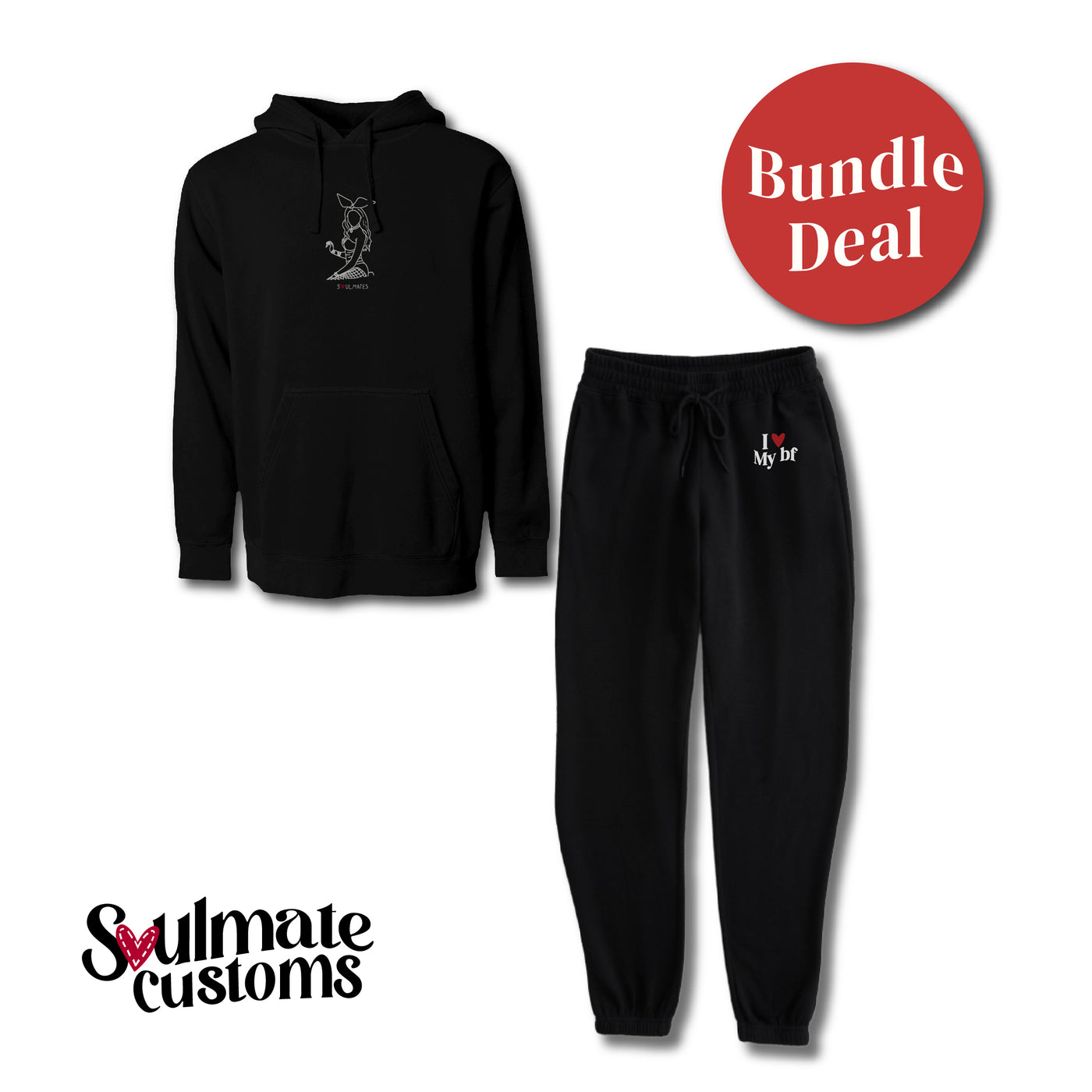 Custom Soulmate© Hoodie + Sweatpants Matching Set