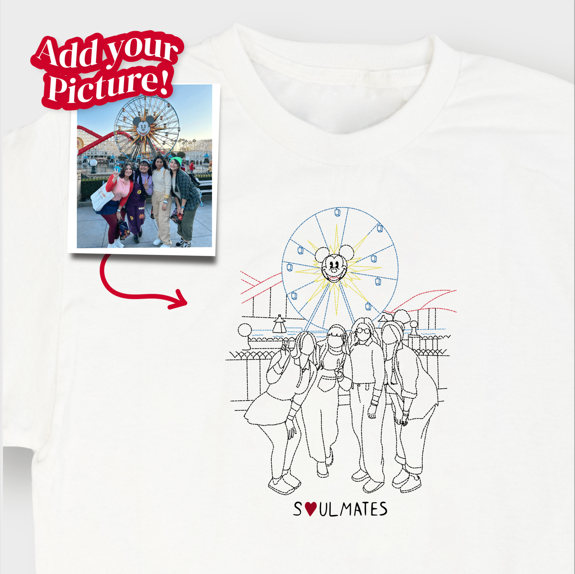 Embroidered Soulmate© T-Shirt - Soulmate Customs