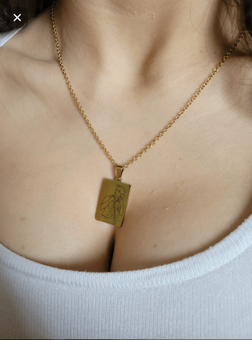 Custom Spicy Photo Tag Necklace - Soulmate Customs