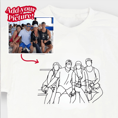 Custom Embroidered Photo T-Shirt - Soulmate Customs