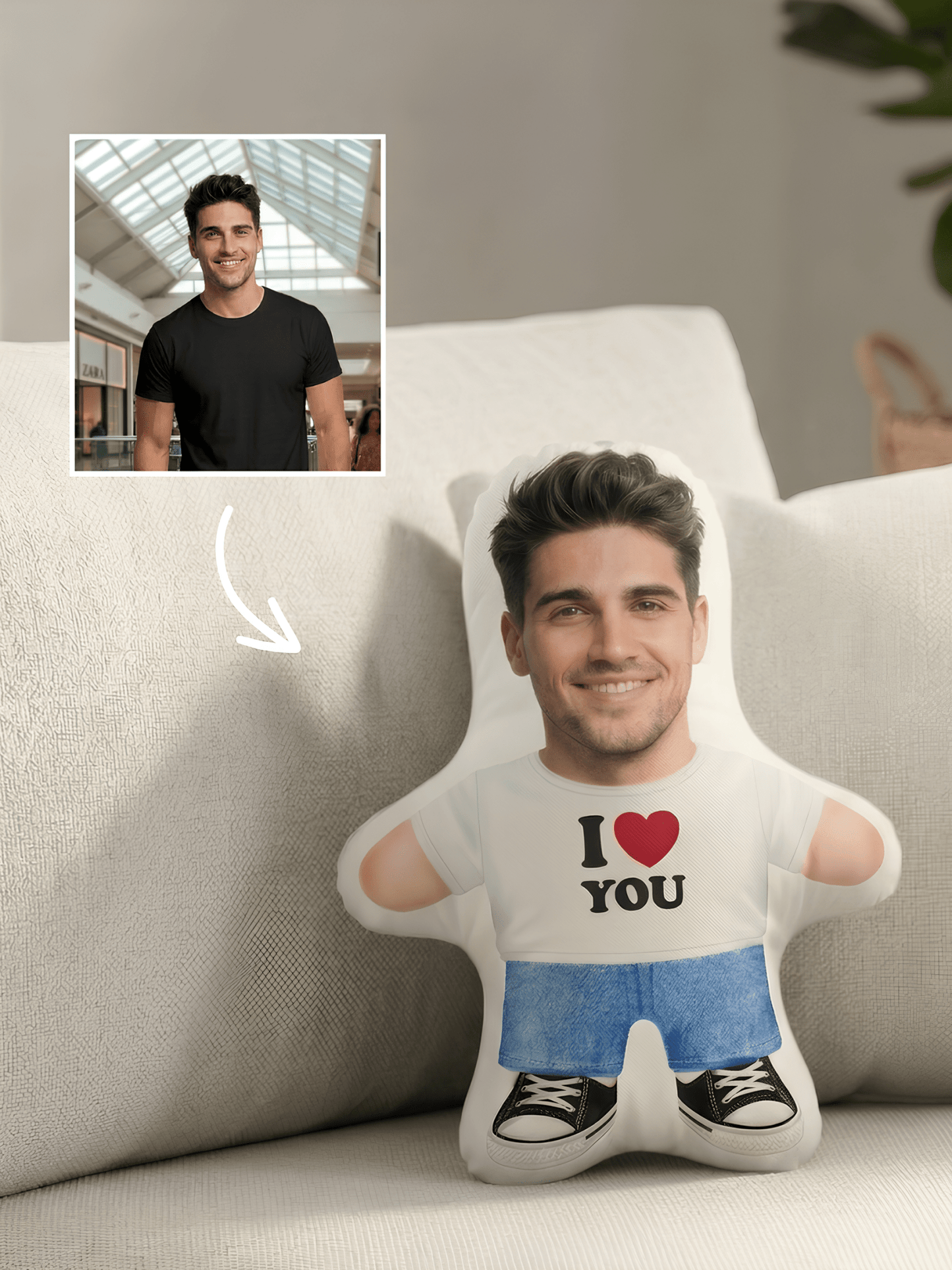All About Vibe - I Love You Photo Pillow - Soulmate Customs