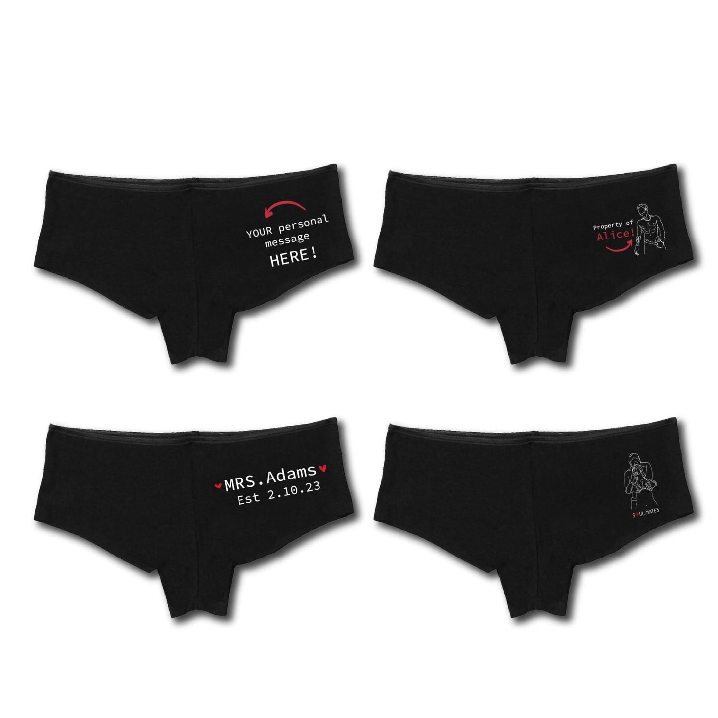 Embroidered Soulmate© Women's Underwear - Soulmate Customs