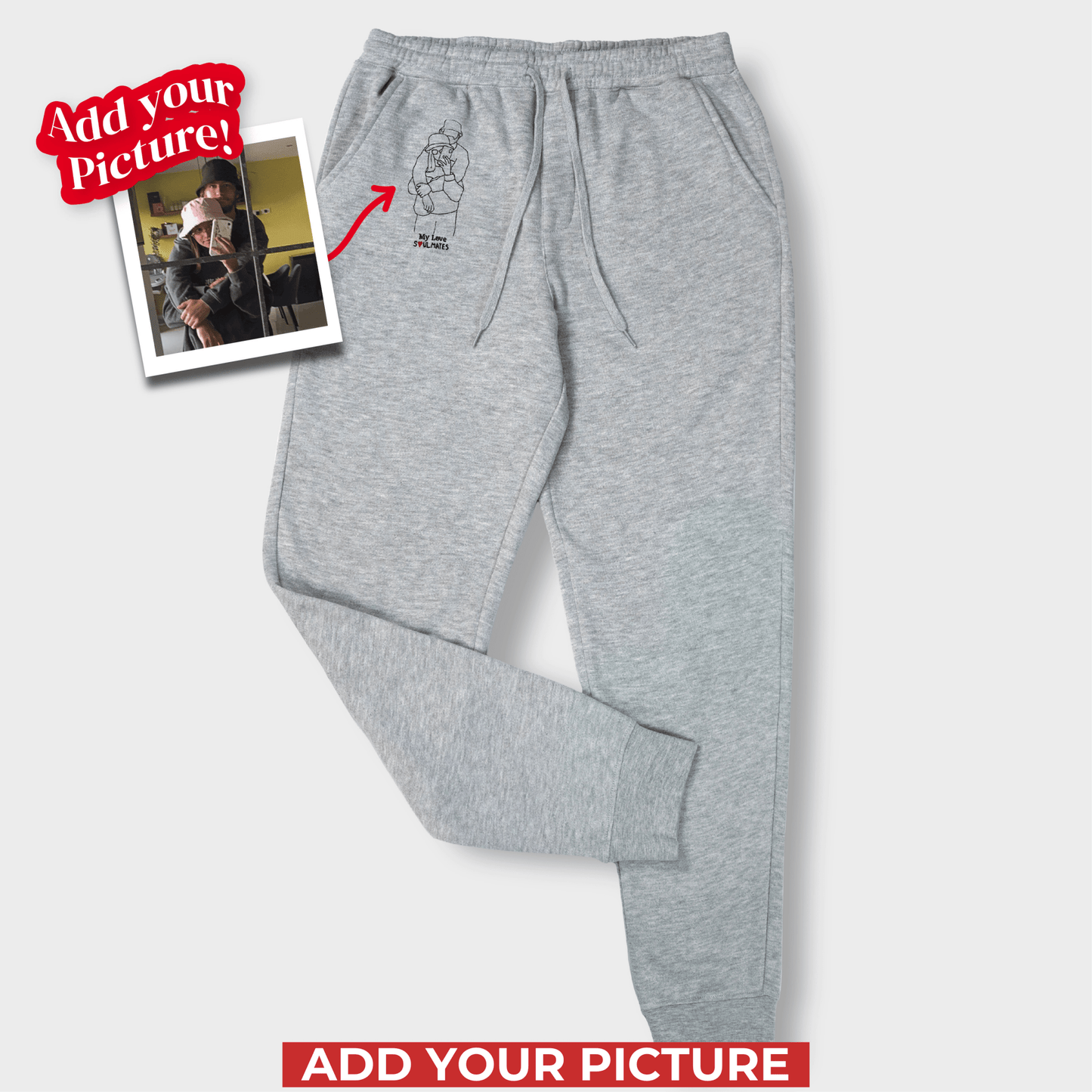 Custom Soulmate© Embroidery Sweatpants - Soulmate Customs