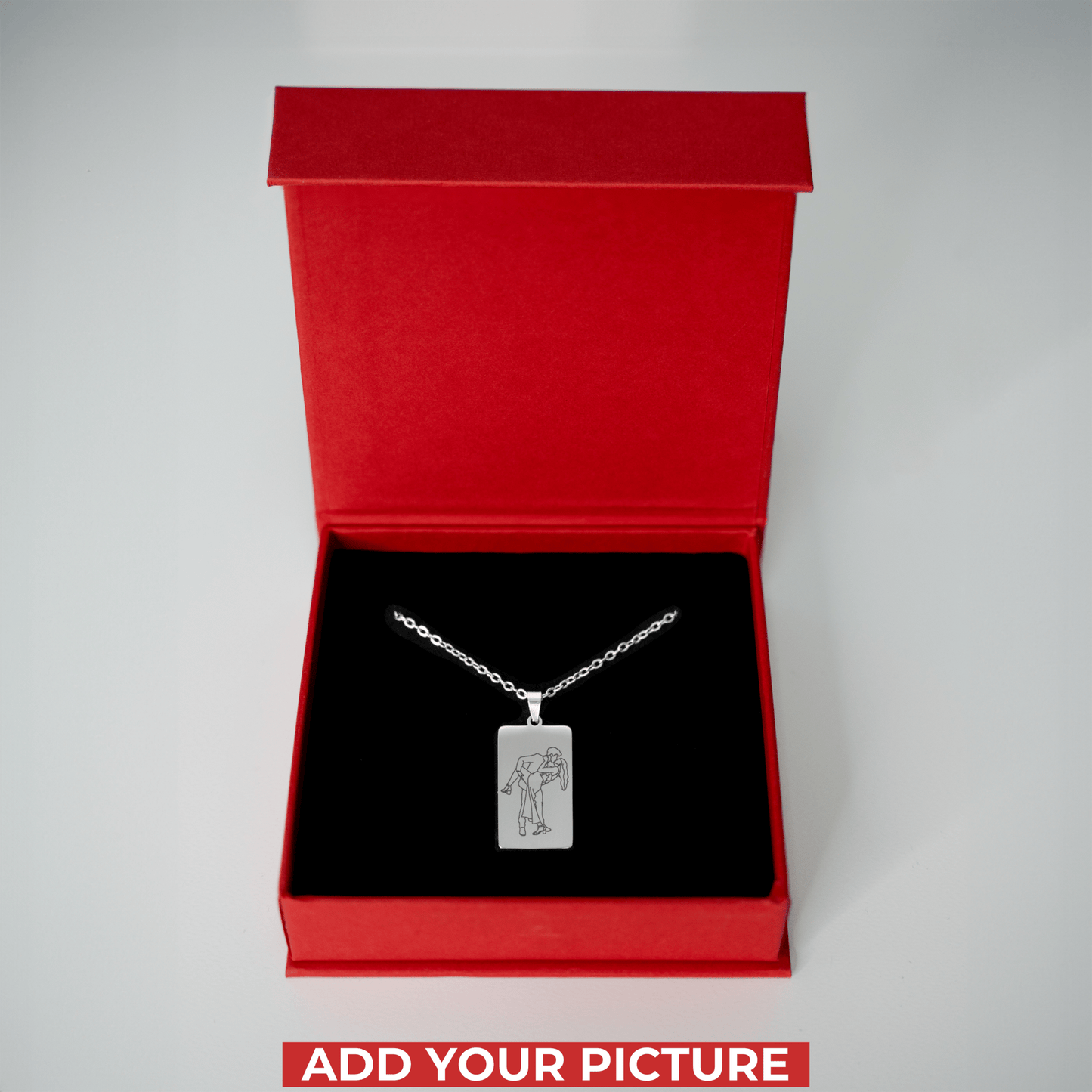 Custom Soulmate© Tag Outline Necklace - Soulmate Customs
