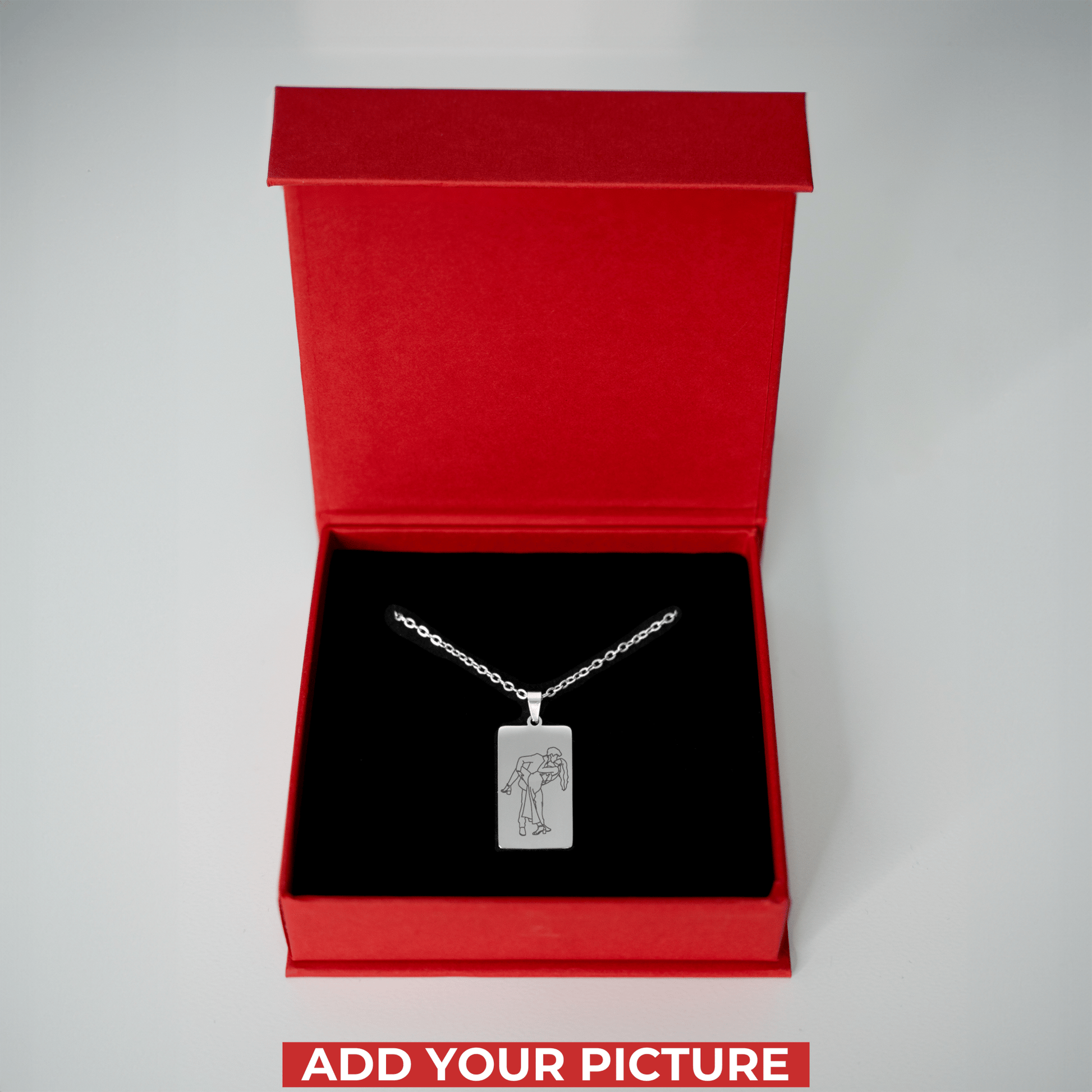 Custom Soulmate© Tag Outline Necklace - Soulmate Customs