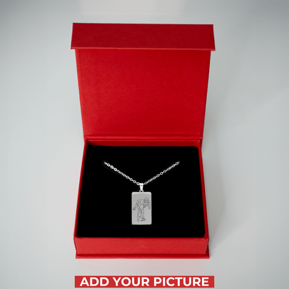 Custom Soulmate© Tag Outline Necklace - Soulmate Customs