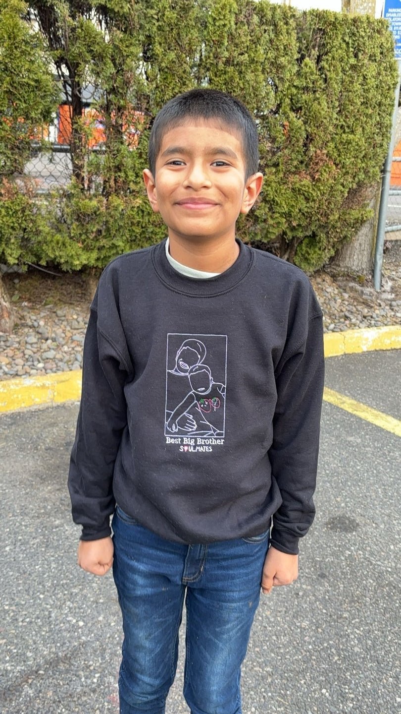 Kids Custom Outline Embroidery - Soulmate Customs