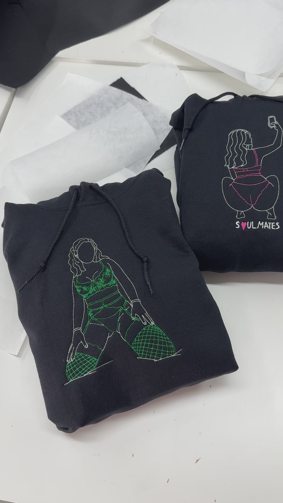Embroidered Spicy Custom Outline